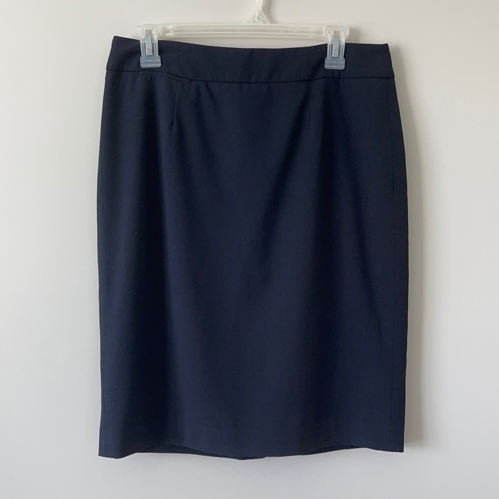 Calvin Klein Navy Blue Pencil Skirt